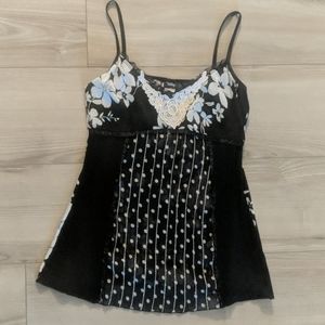 NWOT Vanity black/white tank top.  Size medium.